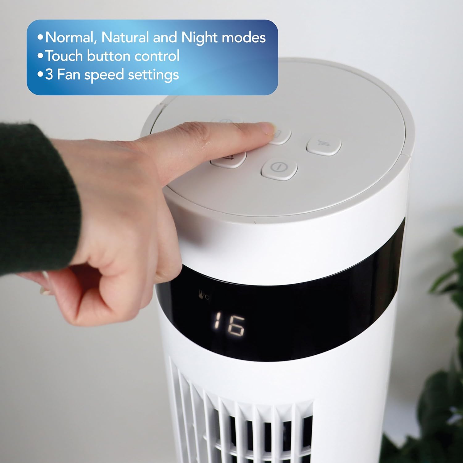 Buy Igenix,Igenix IGFD6043W Oscillating Digital Tower Fan – 43 Inch, White - Gadcet UK | UK | London | Scotland | Wales| Near Me | Cheap | Pay In 3 | Desk & Pedestal Fans