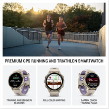 Buy Garmin,Garmin Forerunner 970 – Premium GPS Running & Triathlon Smartwatch with AMOLED Display, Built-in LED Flashlight, Soft Gold Titanium Case, French Gray/Translucent Indigo Band - Gadcet UK | UK | London | Scotland | Wales| Near Me | Cheap | Pay In 3 | Smart Watches