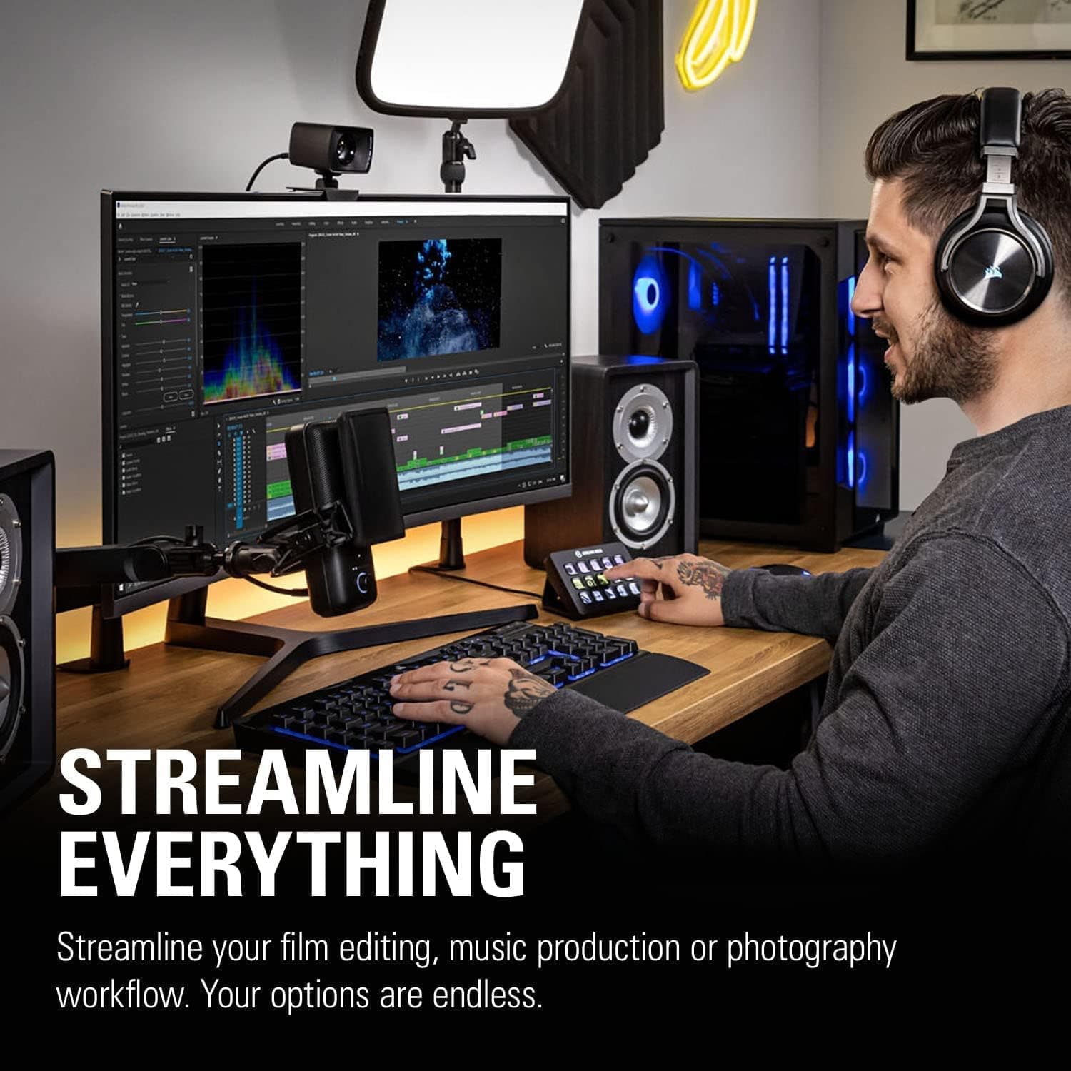 Buy ELGATO,Elgato Stream Deck MK.2 – Studio Controller, 15 macro keys, trigger actions in apps and software like OBS, Twitch, YouTube and more, works with Mac and PC, Black - Gadcet.com | UK | London | Scotland | Wales| Ireland | Near Me | Cheap | Pay In 3 | Media Streaming Devices