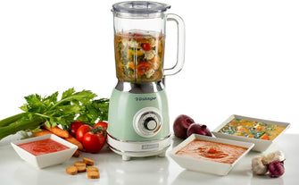 Ariete Vintage 58304 Glass Jug Blender – 1000W, 1.5L Capacity, Green