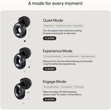 Loop Switch 2 Adjustable Earplugs – 3 Noise Reduction Modes, 20–26dB SNR – Black