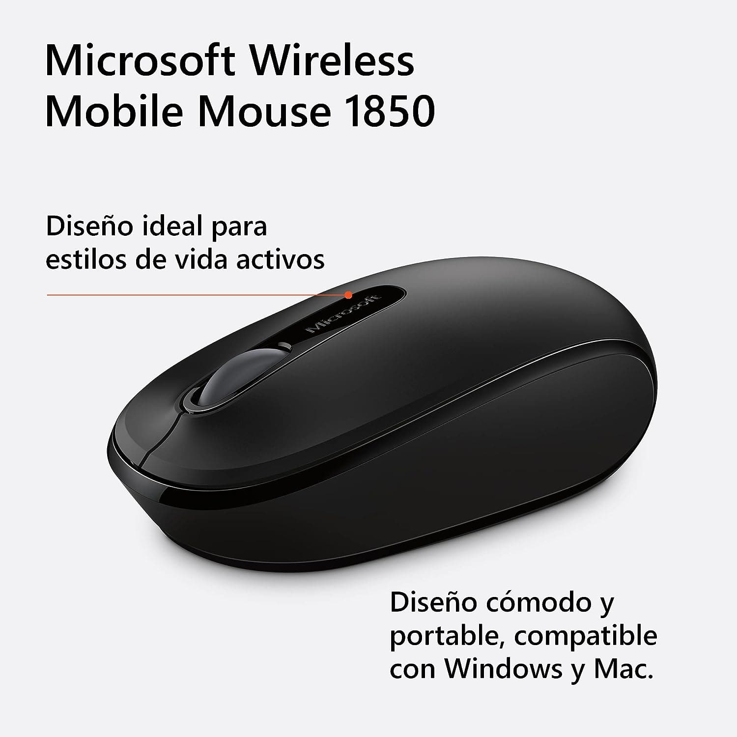 Buy Microsoft,Microsoft 1850 3 Button Wireless Mobile Mouse - Black - Gadcet UK | UK | London | Scotland | Wales| Ireland | Near Me | Cheap | Pay In 3 | Keyboard & Mouse