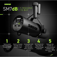 Buy Shure,Shure SM7dB Dynamic Vocal Microphone with Built-In Preamp – XLR Mic for Streaming, Podcasting & Studio Recording - Gadcet UK | UK | London | Scotland | Wales| Near Me | Cheap | Pay In 3 | Microphones