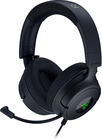 Buy Kraken,Razer Kraken V4 X Wired PC Gaming Headset - TriForce 40mm Drivers, Retractable Mic, 7.1 Surround Sound, Chroma RGB, USB-C for PC, Console & Phones - Black - Gadcet UK | UK | London | Scotland | Wales| Near Me | Cheap | Pay In 3 | Headphones & Headsets