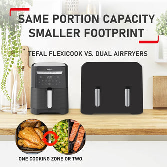 Buy TEFAL,Tefal Easy Fry XXL 2-in-1 Digital Air Fryer & Grill, 6.5L x2, 8 Programs, Black, EY801827, Amazon Exclusive, 1830W - Gadcet UK | UK | London | Scotland | Wales| Near Me | Cheap | Pay In 3 | Air Fryers