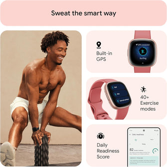 Buy Fitbit,Fitbit Versa 4 Smart Watch - Pink Sand / Copper Rose - Gadcet UK | UK | London | Scotland | Wales| Near Me | Cheap | Pay In 3 | Smartwatch