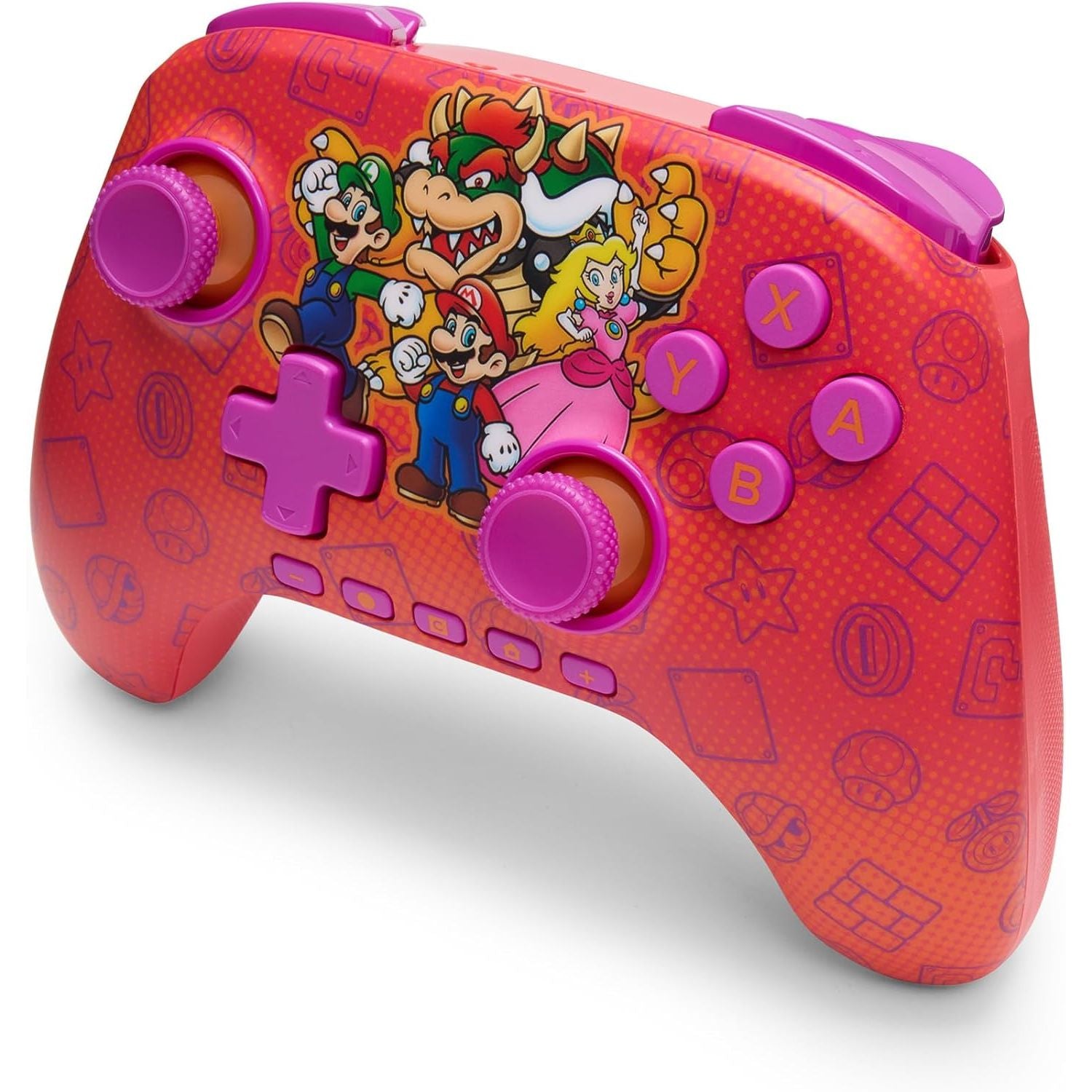PowerA Advantage Wireless Controller for Nintendo Switch 2 - Mario Friends, Officially Licensed, Hall Effects, Mappable Buttons, Pro Controller, C Button, Motion Controls
