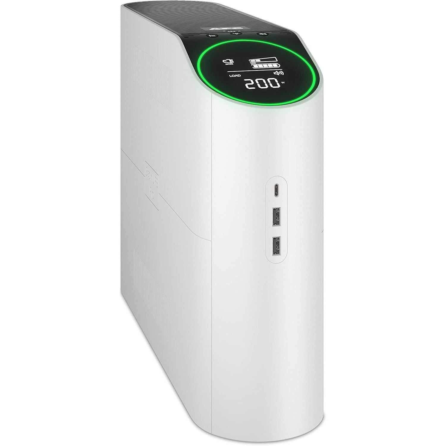 APC Gaming Back-UPS Pro 2200VA/1320W Pure Sine Wave UPS – RGB Lighting, UK Outlets, Arctic White – BGM2200-UK