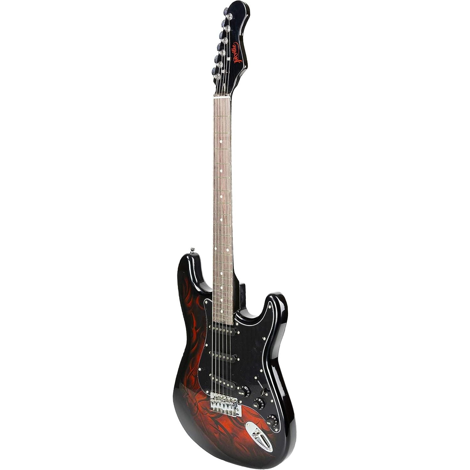 Buy Jaxville,Jaxville Demon ST1-DM-PK ST-Style Electric Guitar Starter Pack – Includes Amplifier, Gig Bag, Strings, Strap, Cable & Plectrums - Gadcet UK | UK | London | Scotland | Wales| Near Me | Cheap | Pay In 3 | Musical Instruments & Gear