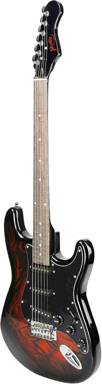 Buy Jaxville,Jaxville Demon ST1-DM-PK ST-Style Electric Guitar Starter Pack – Includes Amplifier, Gig Bag, Strings, Strap, Cable & Plectrums - Gadcet UK | UK | London | Scotland | Wales| Near Me | Cheap | Pay In 3 | Musical Instruments & Gear