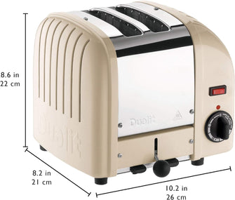Buy Dualit,Dualit Classic 2 Slice Vario Toaster (20247) - Cream - Gadcet UK | UK | London | Scotland | Wales| Ireland | Near Me | Cheap | Pay In 3 | Kitchen & Home Appliances