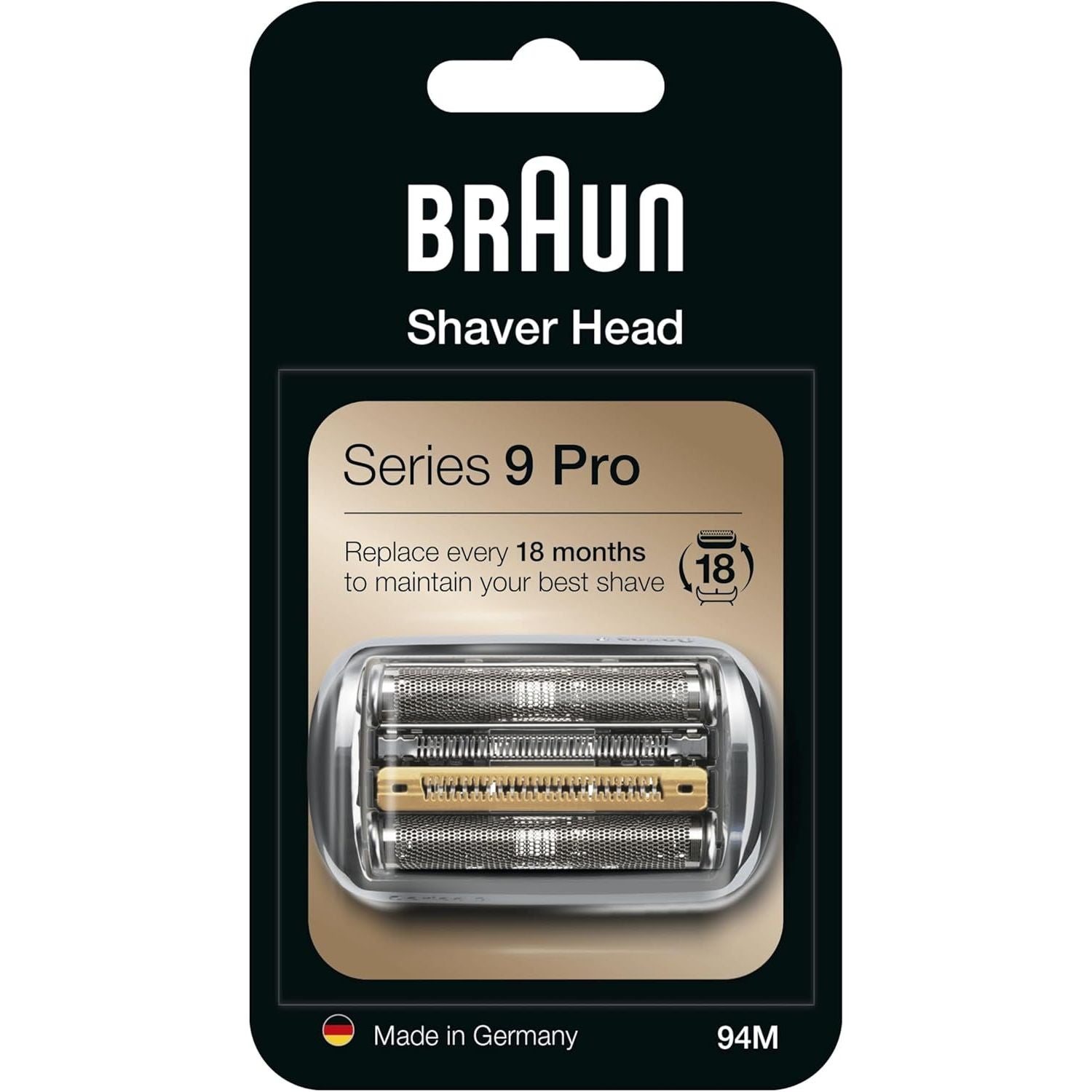 Buy Braun,Braun Series 9 ORIGINAL Electric Shaver Replacement Head, Easily Attach Your New Shaver Head, Also Compatible with Series 9 Pro Electric Razors, 94M, Silver - Gadcet UK | UK | London | Scotland | Wales| Near Me | Cheap | Pay In 3 | Electric Razor Accessories