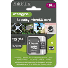 Buy Integral,Integral Micro SD Security Card 128GB for Dash-Cams, Home Cams, CCTV, Body Cams and Drones. Extended lifetime and reliable recording time after time with High Endurance - Gadcet UK | UK | London | Scotland | Wales| Near Me | Cheap | Pay In 3 | Flash Memory Cards