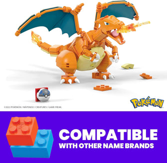 Buy Pokemon,MEGA Pokémon Charizard Building Set (GWY77) – 222-Piece Action Figure with Poké Ball Pin – 10cm Tall – Toy for Ages 8+ - Gadcet UK | UK | London | Scotland | Wales| Near Me | Cheap | Pay In 3 | Toys & Games