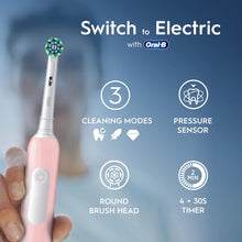 Buy Oral-B,Oral-B Pro 1 Electric Toothbrushes For Adults With 3D Cleaning, Gifts For Women / Men, 1 Toothbrush Head, Gum Pressure Control, 2 Pin UK Plug, Pink - Gadcet UK | UK | London | Scotland | Wales| Near Me | Cheap | Pay In 3 | Health Care