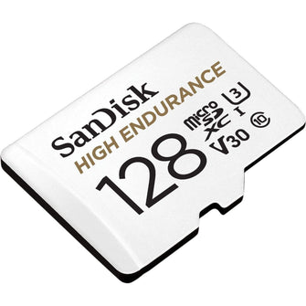 Buy SanDisk,SanDisk 128GB High Endurance microSDXC Card – For Dash Cams & IP Cams, Up to 10,000 Hours Full HD/4K Recording, 100MB/s, UHS-I, Class 10, U3, V30 + SD Adapter - Gadcet UK | UK | London | Scotland | Wales| Near Me | Cheap | Pay In 3 | Flash Memory Cards
