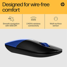 Buy HP,HP Z3700 Wireless Mouse – Blue, Slim Design, 2.4GHz, 1200 DPI Optical Sensor, Multi-OS Compatible, Blue LED, Up to 16 Months Battery Life - Gadcet UK | UK | London | Scotland | Wales| Near Me | Cheap | Pay In 3 | Keyboard & Mouse