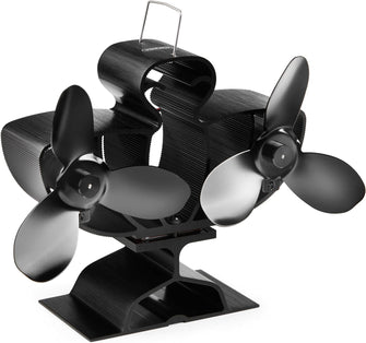 Buy VonHaus,VonHaus Stove Fan – Double Log Burner Fan with 6 Blades, Heat Powered Fan for Wood/Log Burners, Fireplaces, Stove Heaters – Silent Operation, Eco Friendly Circulation, Self Powered - Gadcet UK | UK | London | Scotland | Wales| Near Me | Cheap | Pay In 3 | Home & Garden