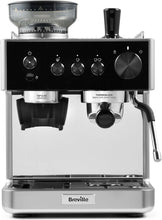 Breville Barista Classic VCF186 Espresso Machine Black & Silver – Bean to Cup Coffee Maker with Integrated Grinder, Milk Frother, 15-Bar Pump & 58mm Portafilter