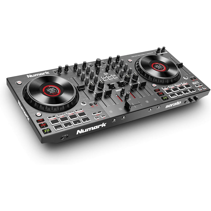Buy Numark,Numark NS4FX Professional 4-Channel DJ Controller – High-Resolution Jog Wheel Displays, FX Paddles & Pro XLR Outputs - Gadcet UK | UK | London | Scotland | Wales| Near Me | Cheap | Pay In 3 | DJ Controllers