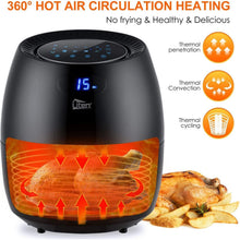 Buy Uten,Air Fryer, Uten 6.5L Power Air Fryer with Digital Display, Rapid Air Circulation System Adjustable Temperature and 30 Minute Timer for Healthy Oil Free & Low Fat 1800W - Gadcet UK | UK | London | Scotland | Wales| Near Me | Cheap | Pay In 3 | Kitchen Appliances