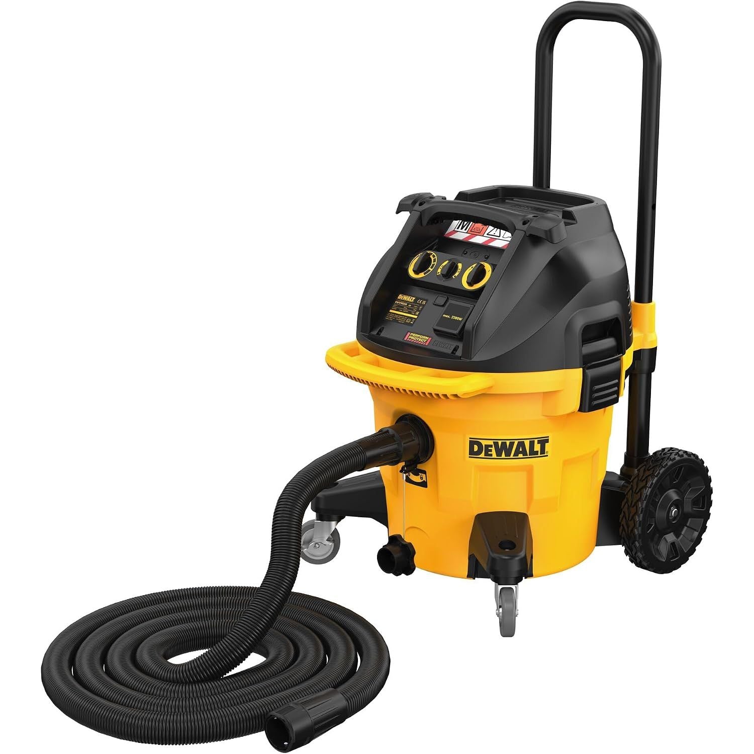 DEWALT DWV905M-QS 38L M-Class Wet & Dry Dust Extractor – 1400W, 25kPa Suction, Auto Filter Cleaning, Wireless Tool Control – 230V