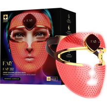 FAQ™ 202 Advanced 8-Colour LED Face Mask – 600 LED Light Points, NIR & Red Light Therapy, Flexi-Fit Silicone, App Control