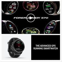 Buy Garmin,Garmin Forerunner 570 – 42mm Advanced GPS Running & Triathlon Smartwatch, AMOLED Display, Slate Gray Aluminum with Translucent Black/Black Band - Gadcet UK | UK | London | Scotland | Wales| Near Me | Cheap | Pay In 3 | Smart Watches