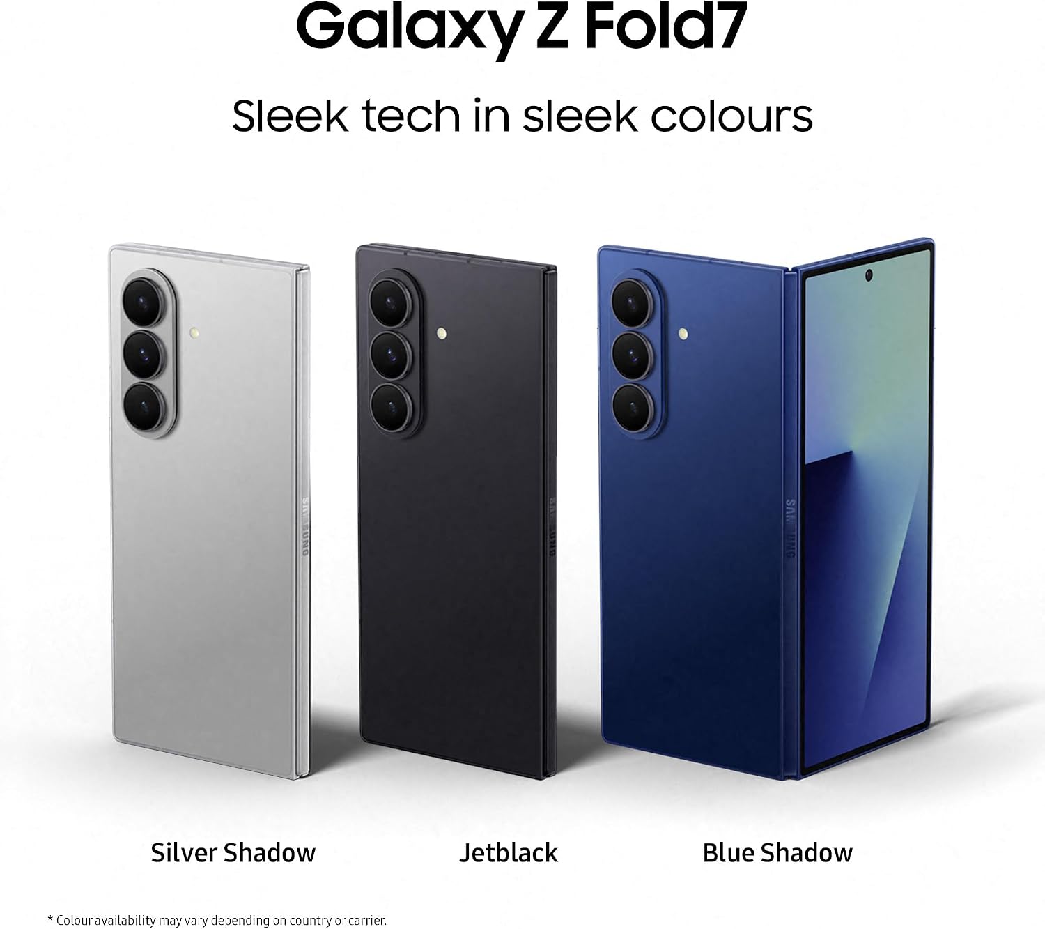 Samsung Galaxy Z Fold7 5G 256GB – Silver Shadow, 12GB RAM, 200MP Camera, Galaxy AI Mobile Phone Unlocked