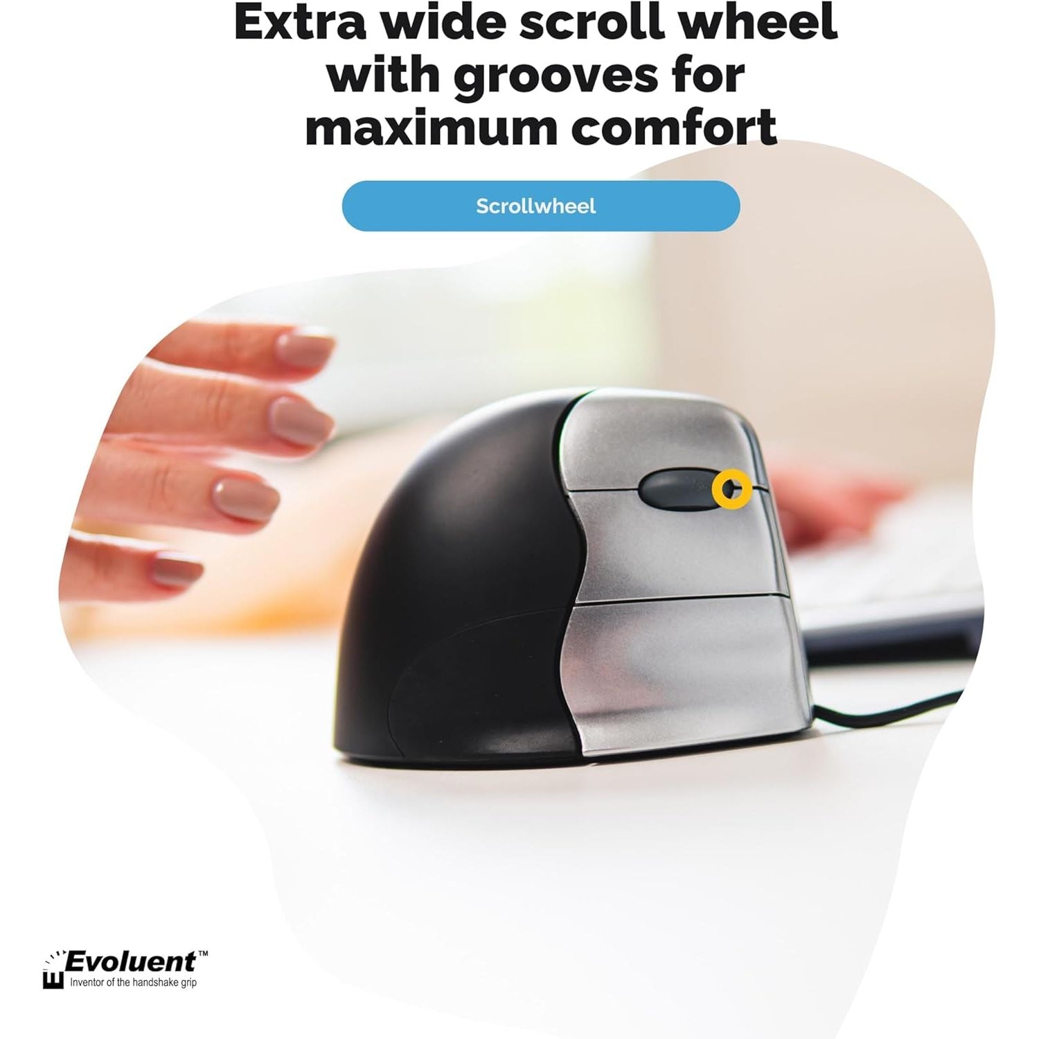 Buy Evoluent,Evoluent Right Handed Vertical Mouse 3 Ergonomic Mouse - Gadcet UK | UK | London | Scotland | Wales| Near Me | Cheap | Pay In 3 | Mice & Trackballs