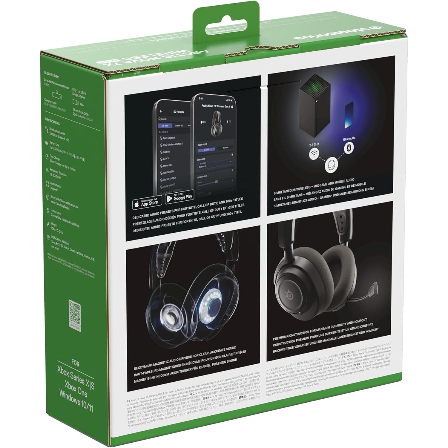Buy SteelSeries,SteelSeries Arctis Nova 7X Wireless Gen 2 Gaming Headset – Xbox, PC & Switch Compatible, 50+ Hour Battery, 2.4GHz & Bluetooth, Black - Gadcet UK | UK | London | Scotland | Wales| Near Me | Cheap | Pay In 3 | Headsets