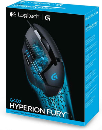 Buy Logitech,Logitech G402 Hyperion Fury Wired Gaming Mouse, 4,000 DPI PC/Mac - Black - Gadcet UK | UK | London | Scotland | Wales| Ireland | Near Me | Cheap | Pay In 3 | Gaming mouse