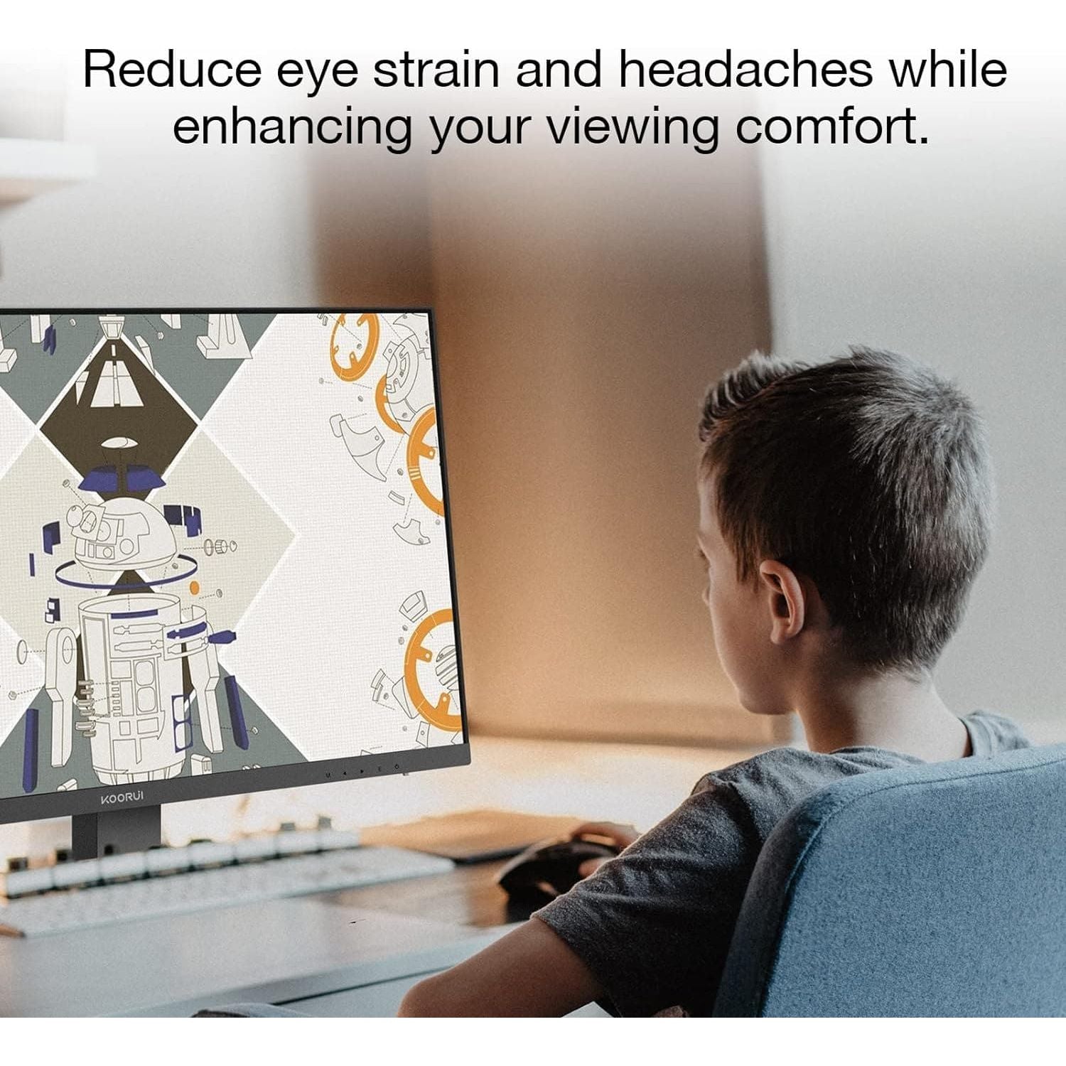 Buy KOORUI,KOORUI 27" FHD Frameless Monitor - 1080P, 75Hz, HDMI+VGA, 99% sRGB, 5ms, Eye Care, Virtually Borderless Display - Gadcet UK | UK | London | Scotland | Wales| Ireland | Near Me | Cheap | Pay In 3 | Computer Monitors