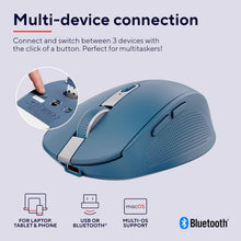 Buy Trust Gaming,Trust Ozaa Silent Wireless Mouse - Bluetooth & 2.4GHz, Multi-Device, Eco-Friendly, Rechargeable, for Windows, Mac, Android, Laptop & PC - Blue - Gadcet UK | UK | London | Scotland | Wales| Near Me | Cheap | Pay In 3 | Keyboard & Mouse