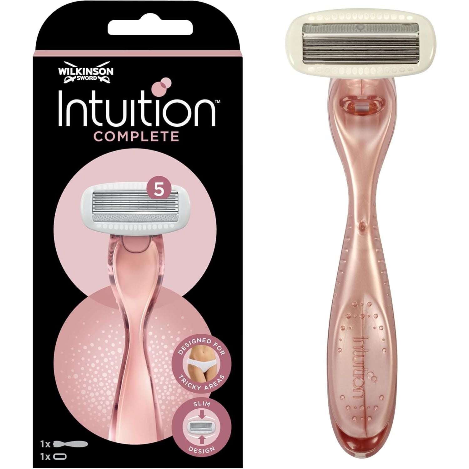 Buy Wilkinson,Wilkinson Sword Intuition Complete for Women – Razor Handle with Skin Protect Gel, Smooth Glide, Includes 1 Razor Blade Refill - Gadcet UK | UK | London | Scotland | Wales| Near Me | Cheap | Pay In 3 | Razors & Razor Blades
