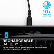 Buy JLab,JLab Epic Advanced Wireless Keyboard - Multi Device Backlit Rechargeable Bluetooth Keyboard with 2.4G USB Connectivity, Slim Design Full Size Office Keyboards with Quiet Keys for PC/Laptop/Apple Mac - Gadcet UK | UK | London | Scotland | Wales| Near Me | Cheap | Pay In 3 | Keyboards