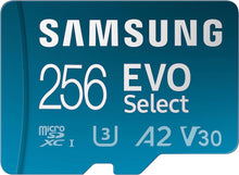 Buy Samsung,Samsung EVO Select 256GB microSDXC UHS-I U3 130MB/s Full HD & 4K UHD - Gadcet.com | UK | London | Scotland | Wales| Ireland | Near Me | Cheap | Pay In 3 | Flash Memory Cards