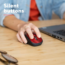 Buy Trust,Trust Yvi+ Silent Wireless Mouse – Sustainable Design, 800-1600 DPI, Ambidextrous, USB Receiver, Quiet, Red - Gadcet UK | UK | London | Scotland | Wales| Near Me | Cheap | Pay In 3 | Keyboard & Mouse