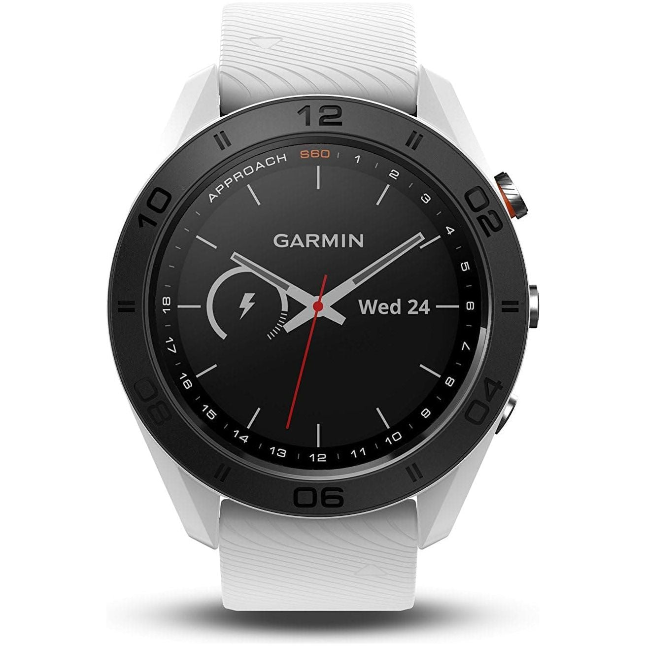 Buy Garmin,Garmin Approach S60, Premium GPS Golf Watch with Touchscreen Display and Full Color CourseView Mapping, White w/Silicone Band - Gadcet.com | UK | London | Scotland | Wales| Ireland | Near Me | Cheap | Pay In 3 | smartwatch