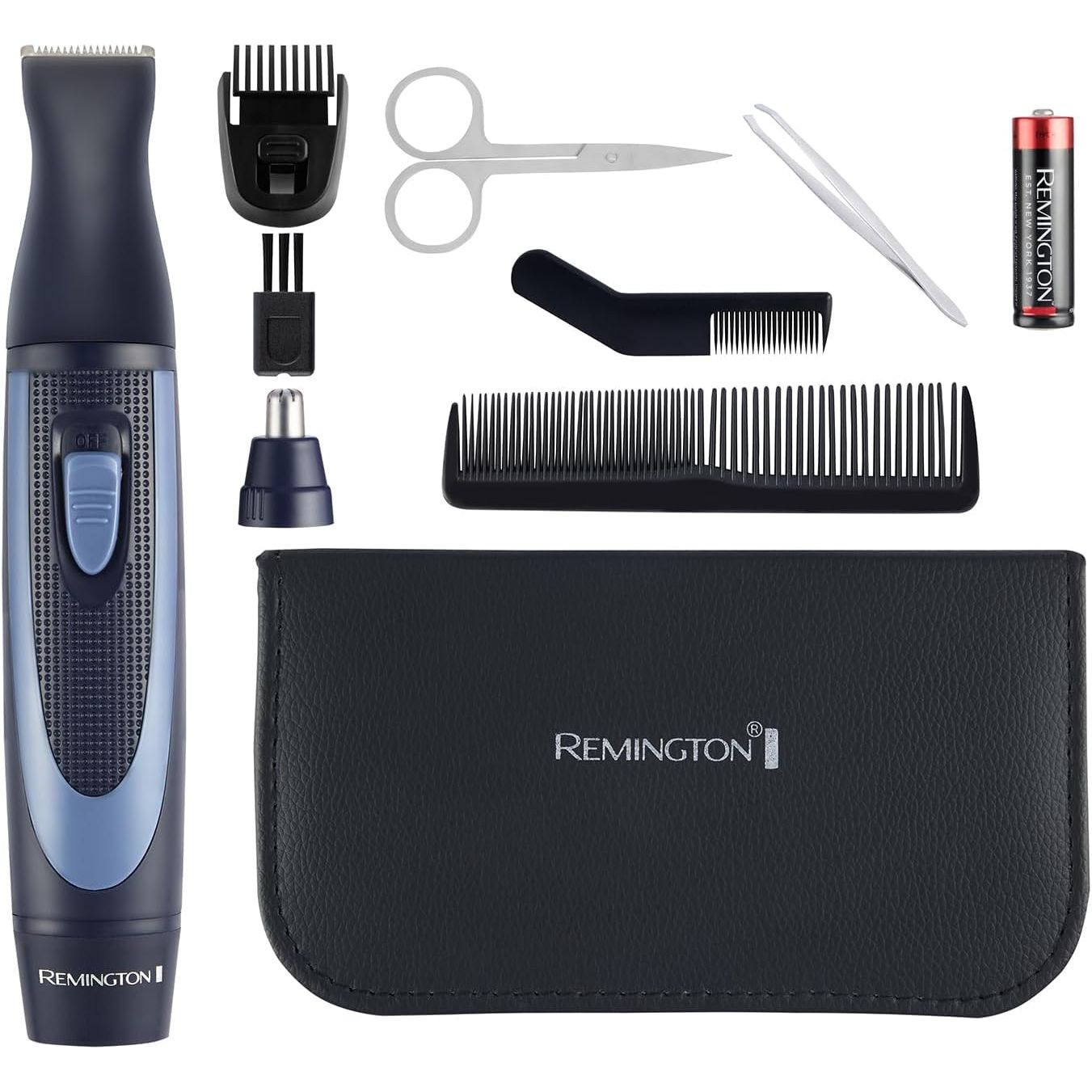 Buy Remington,Remington Hygiene Travel Kit (13 Pieces) – Includes Beard Trimmer, Ear & Facial Hair Trimmer, Manicure & Pedicure Tools, Nail Clipper, Scissors, Tweezers, Combs, and More – NE3890 - Gadcet UK | UK | London | Scotland | Wales| Near Me | Cheap | Pay In 3 | Trimmer Kit