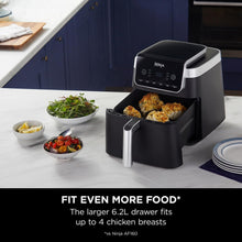 Buy Ninja,Ninja Air Fryer MAX PRO, 6.2L, Uses No Oil, Large Square Single Drawer, Roast, Bake, Air Fry, Family Size, Digital, Cook From Frozen, Non-Stick, Dishwasher Safe Basket & Crisper Plate, Grey, AF180UK - Gadcet UK | UK | London | Scotland | Wales| Near Me | Cheap | Pay In 3 | Air Fryer & Grill