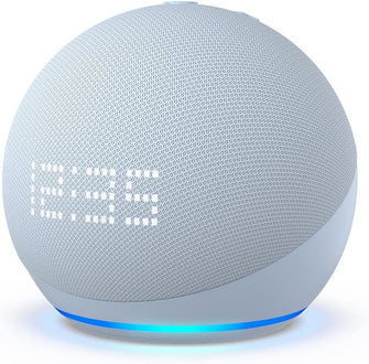 Buy Amazon,Echo Dot with clock (5th generation, 2022 release) / Cloud Blue - Gadcet UK | UK | London | Scotland | Wales| Ireland | Near Me | Cheap | Pay In 3 | Speakers