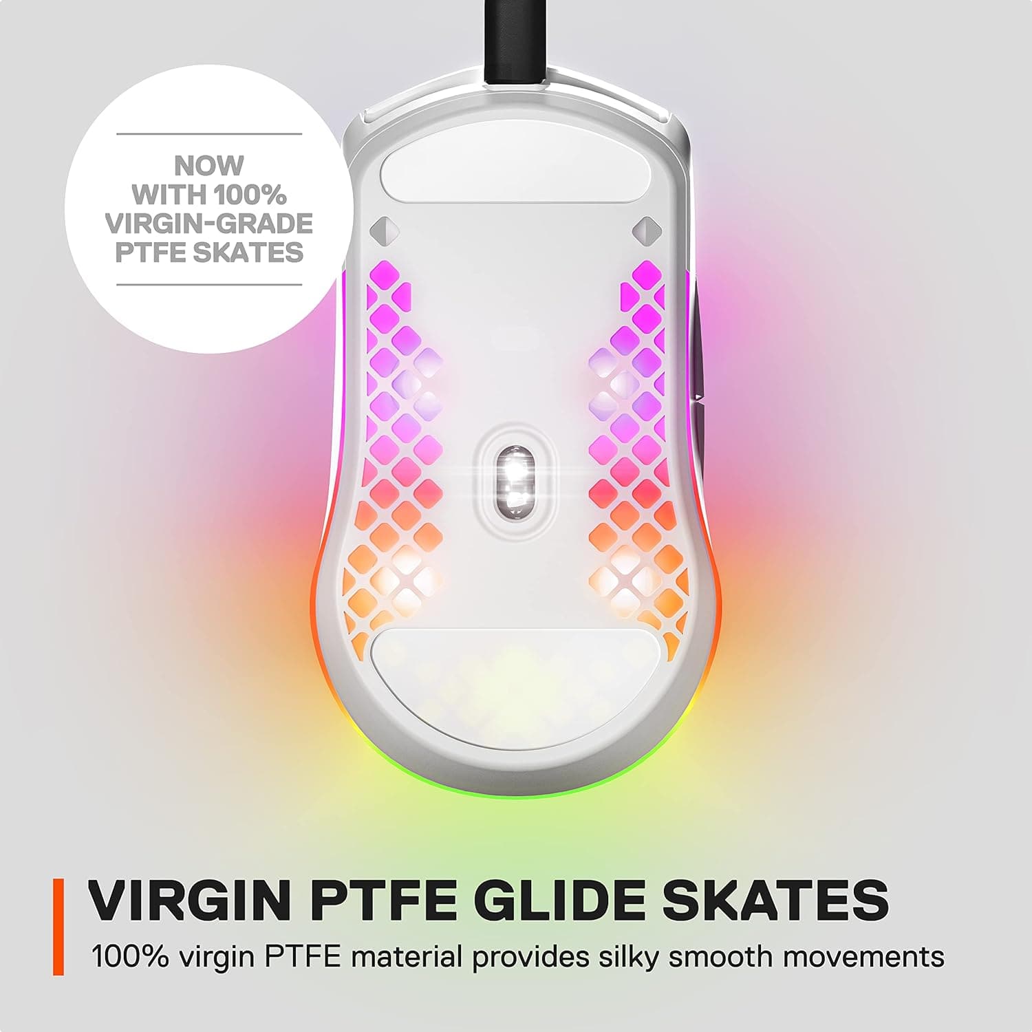 Buy SteelSeries,SteelSeries Aerox 3 Wireless Gaming Mouse - Snow White - Gadcet UK | UK | London | Scotland | Wales| Ireland | Near Me | Cheap | Pay In 3 | Computer Accessories