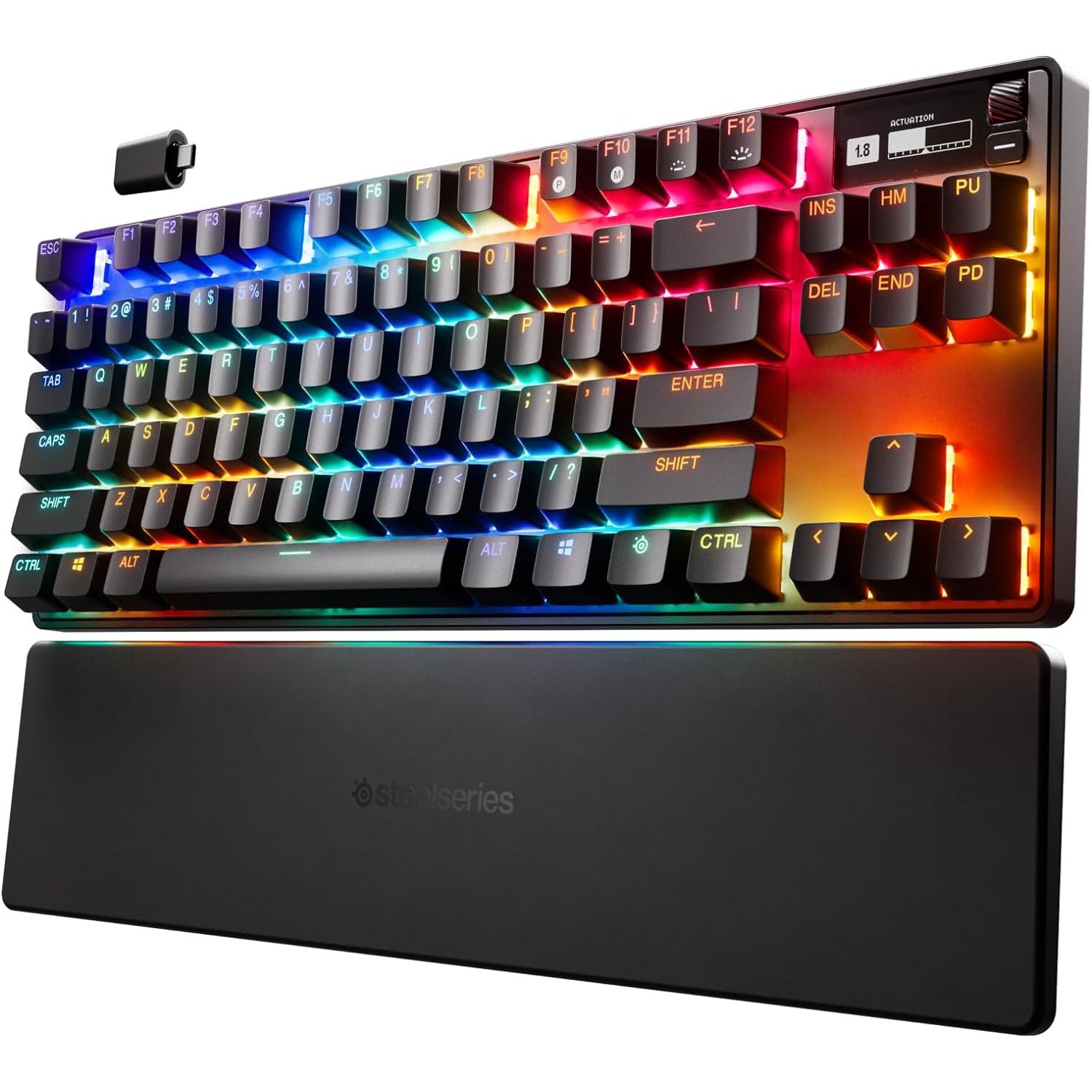 Buy SteelSeries,SteelSeries Apex Pro TKL HyperMagnetic Gaming Keyboard - World's Fastest Keyboard - Adjustable Actuation - Esports Tenkeyless - OLED Screen - PBT Keycaps - USB-C - 2023 Edition - German QWERTZ Layout - Gadcet UK | UK | London | Scotland | Wales| Near Me | Cheap | Pay In 3 | Keyboards