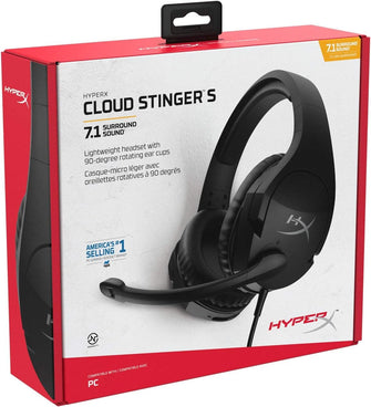 Buy HyperX,HyperX Cloud Stinger S 7.1 PC Gaming Headset - Black - Gadcet UK | UK | London | Scotland | Wales| Ireland | Near Me | Cheap | Pay In 3 | Headphones & Headsets