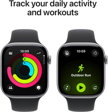 Apple Watch Series 11 GPS + Cellular 46mm Space Grey Aluminium Smartwatch with Black Sport Band M/L – Always-On Display, Sleep Score, Fitness & Health Tracking