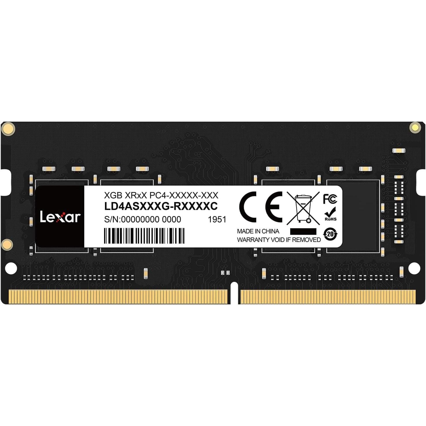 Buy Lexar,Lexar SODIMM 16GB DDR4 RAM, 3200 MHz, 260-Pin DDR4 SODIMM Laptop Ram, High-Performance SO-DIMM, PC Laptop Computer Memory (LD4AS016G-B3200ASST) - Gadcet UK | UK | London | Scotland | Wales| Near Me | Cheap | Pay In 3 | RAM