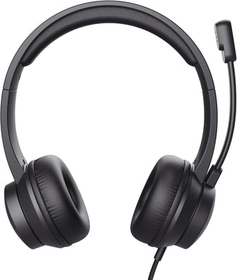 Buy Trust,Trust Ayda On-Ear USB PC Headset with Mic, Lightweight Design, Adjustable Headband, 1.8m Cable, Wired Headphones with Microphone for Computer, Laptop, Mac, Desktop, Home Office, Teams, Zoom - Black - Gadcet UK | UK | London | Scotland | Wales| Near Me | Cheap | Pay In 3 | Headphones & Headsets
