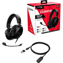 Buy Alann Trading Limited,HyperX 727A8AA Cloud III – Wired Gaming Headset, PC, PS5, Xbox Series X|S, Angled 53mm Drivers, DTS, Memory Foam, Durable Frame, Ultra-Clear 10mm Mic, USB-C, USB-A, 3.5mm, Black - Gadcet UK | UK | London | Scotland | Wales| Ireland | Near Me | Cheap | Pay In 3 | Headphones & Headsets