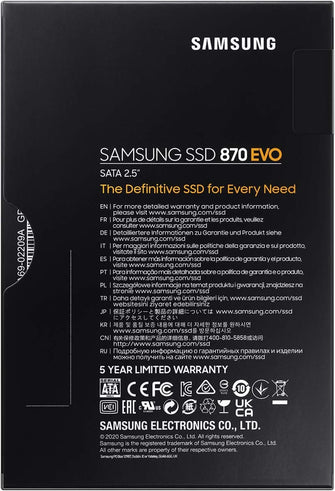 Buy Samsung,Samsung 870 Evo 2TB SATA SSD - Gadcet.com | UK | London | Scotland | Wales| Ireland | Near Me | Cheap | Pay In 3 | External hard drives